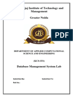 DBMS Practical File