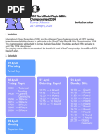 FIDE World Cadet Regulations 2024