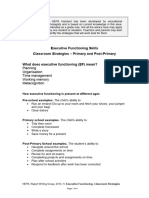 Executive Functioning Skills Development