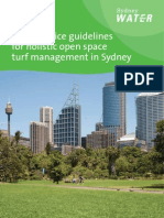 Sydney Water Best Practice Guidelines For Turf Open Space