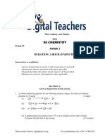 A Level Chemistry Paper 1 Set 31marking Guide