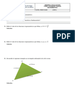 Evaluación Tercer Periodo Matemáticas 9°