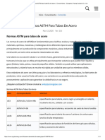 Normas ASTM para Tuberías de Acero