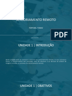 Slide Da Unidade - Sensoriamento Remoto I