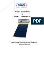 Manual de Instalacion y Operacion Termosifones Solares Eurostar 2016