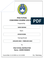 Log Book Futsal Level Nasional (Doni Novasi)