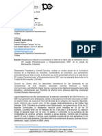 Carta Del Contralor Encargado A Panam Sports