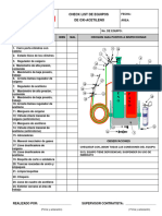 Check List Equipo Oxicorte