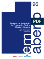 INEP - em Aberto - Sistema de Avaliacao Da Educação Basica SAEB - 25 Anos