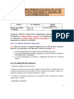 Actividades Personalizadas, Plan de Recuperación, Refuerzo Y Mejora de Las Competencias