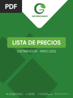 Lista de Precios Mayo (Distribuidor)