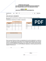 Declaracion Jurada de Conocimientos