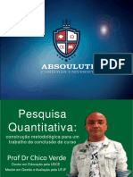 Slides Chico Verde Pesquisa Quantitativa