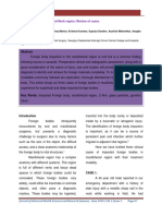 Foreign Bodies in Maxillofacial Region