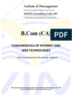 Fundamentals of Internet and Web Technologies Ver1