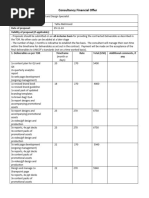 Consultancy Financial Offer Template