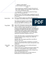 Thomas Cook Group - Major Events Timeline 1997-19