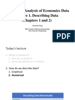 Topic 1 Describing Data II