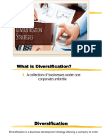 Diversification Strategy Unit - IV