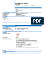 Sodium Hydroxide, 20% W-V