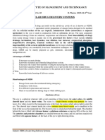 Occular Drug Delivery System - Unit V - Notes