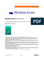 G Cloud v3 Windows Azure Platform Service Definition