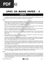 UPSC Mains 2015 GS Paper 3 Solution