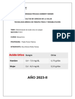 Determinacion de Ácido Úrico