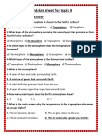 Model Answer Sheet On Topic 6