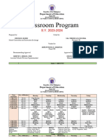 Class Program - SPNH 2023 2024