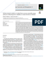 Techno-Economic Analysis of A Hybrid Heat Recovery-Renewable Energy