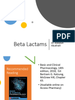 Beta Lactams Lecture