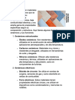 Los Cerámicos Son Materiales Sólidos No Metálicos Que Se Caracterizan Por Su Resistencia A Altas Temperaturas