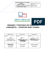 GS - Sst.pets.134 Resane y Pintado de Dado de Concreto - Popeyes Map Comas