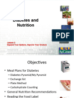 Nutrition and Diabeties