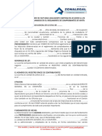 Demanda Por Cobro de Facturas Legalmente Emitidas de Acuerdo A Los Requisitos Determinados