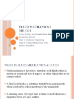 L2 - Fluid Mechanics - I - 1