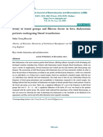 Study of Blood Groups and Rhesus Factor in Beta Thalassemia Patients Undergoing Blood Transfusions