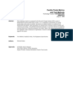 SEMASPEC Facility Fluids Metrics and Test Methods