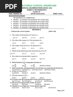 Maths Class 6 Annual-2