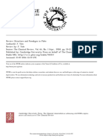 Structure and Paradigm in Plato Review by J. Tate