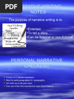 Narrative Writing Notes