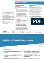 Ceo-Level Guide: Cybersecurity Leadership: Governance Risk Assessment and Management Organizational Culture