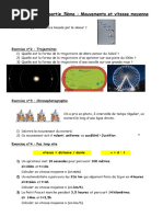 5ème Exercices Mouvement Et Interaction Vitesse 2èmepartie