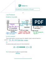 Leis Ponderais - Lavoisier e Proust