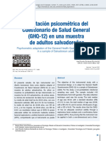 ENTORNO 71 Adaptación Psicométrica Del Cuestionario de Salud General