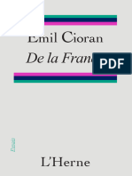 De La France - Emil Cioran