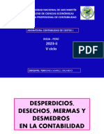 2 2023 II DESPERDICIOS, DESECHOS, MERMAS Y DESMEDROS