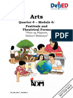 Arts7 Q4 Mod6 Festivals and Theatrical Forms Pista NG Pilipinas, Halinat Makisaya