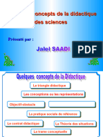 Quelques Concepts de La Didactique Des Sciences